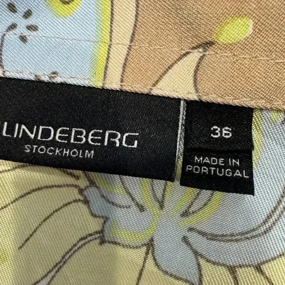 J. Lindeberg Stockholm women’s floral laced up front collar shirt sz EU 36 US S - Picture 8 of 10